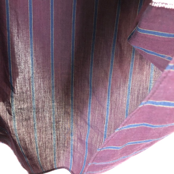 Vintage Single Stitch Striped Button Down Sz XL - Picture 7 of 10